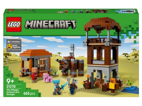LEGO Minecraft 21278 Ry&ouml;stelij&ouml;iden etuvartioasema ja Tuhokylvyri